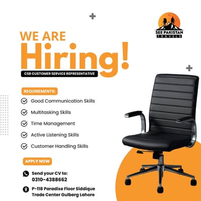 Customer Service Representative (CSR) – Travel Company
