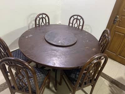 6 chairs Dining table