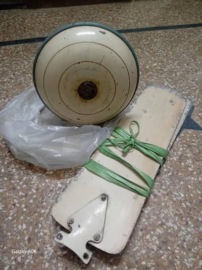 Vintage 3-Blade Ceiling Fan Fully Working Strong Air Old Classic Style