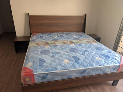 Bed with Side Table