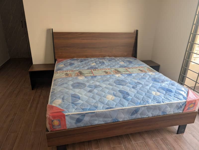 Bed with Side Table 1