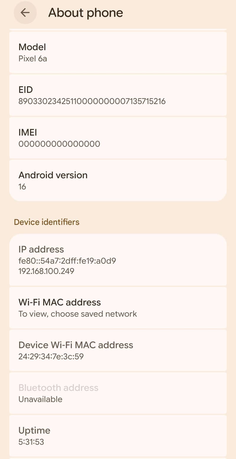 Google Pixel 6a 7