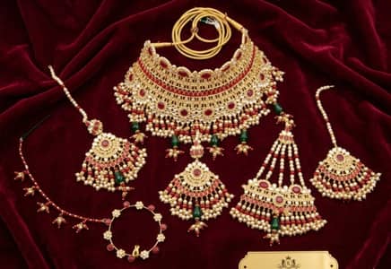 Bridal dress with jewellery set /weddingl lehnga/ Bridal maxi / Lehnga