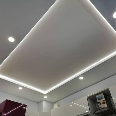4 x 8 gypsum ceiling-WPC fluted panel-thermapol ceiling-2 by 2 ceiling