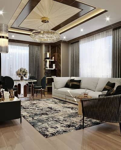 wooden flooring-Fancy ceiling-Pop ceiling-PVC wallpanel-Pvc ceiling