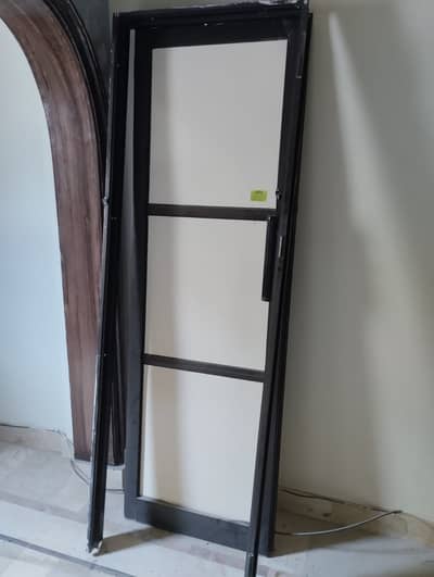 aluminium door with frame