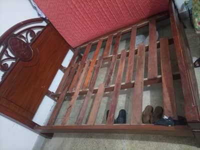 Bed with dressing set