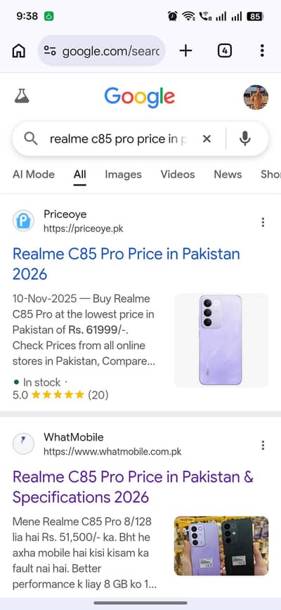 Realme c 85 pro 8/128