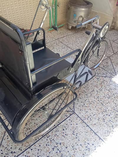 Try cycle and 3tyre new condition not rough and use for patients