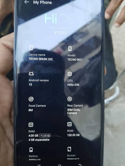 Tecno Spark 20C with Box