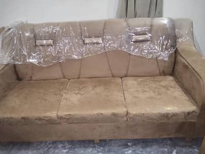 Sofa set in brown golden colour new set