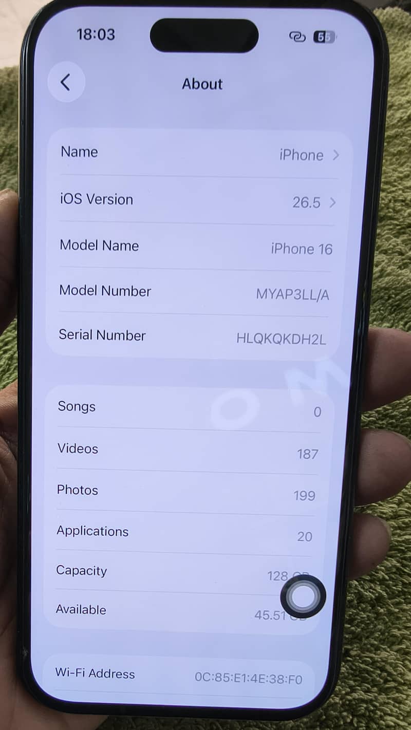 iPhone 16 JV 2