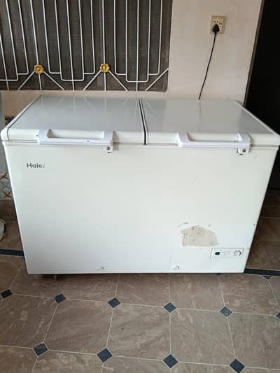 Haier double door vip new condition