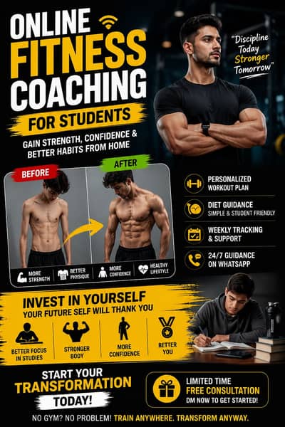 Online Fitness Coaching for Students