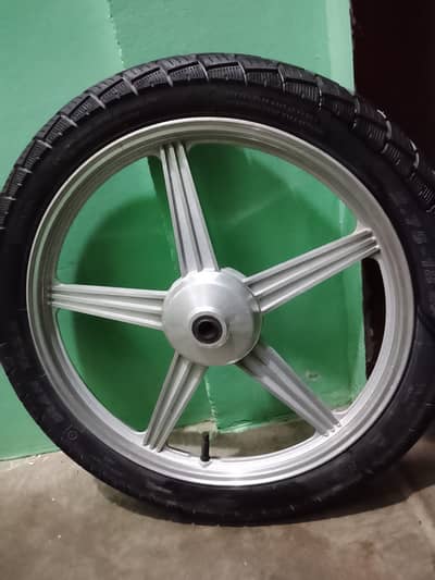 alloy rim & Tyre tubless