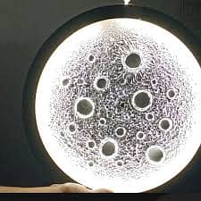 3D Moon Light | Wall Hanging | Hand Made Art |Moon Light ​Premium
