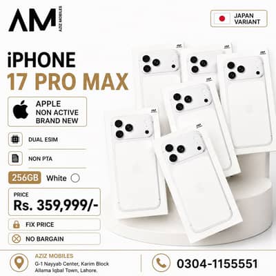 Apple iPhone 17 Pro Max NON PTA SILVER & ORANGE.