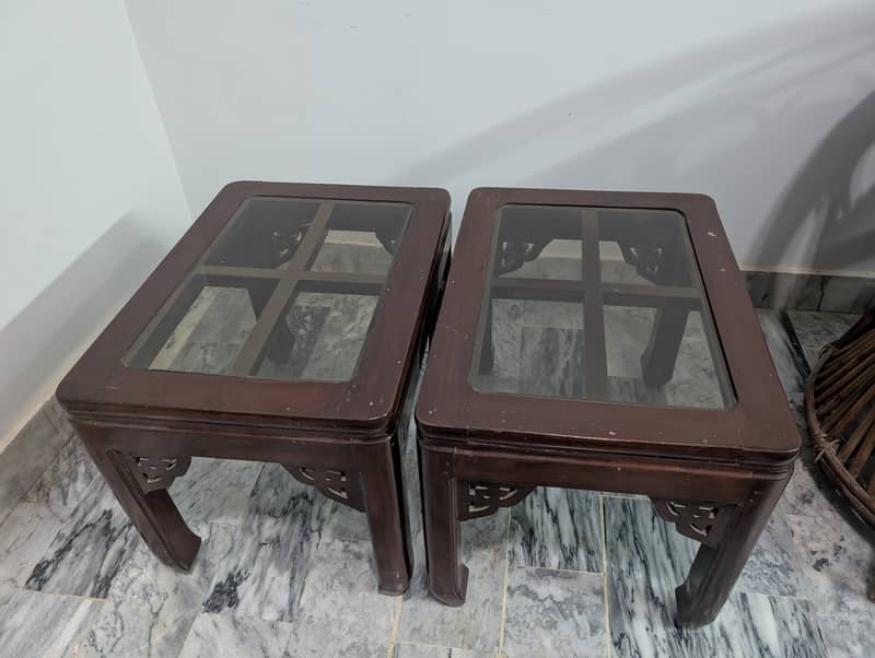 Two side tables 0