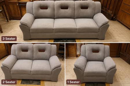 slightly used sofa set 321 seater