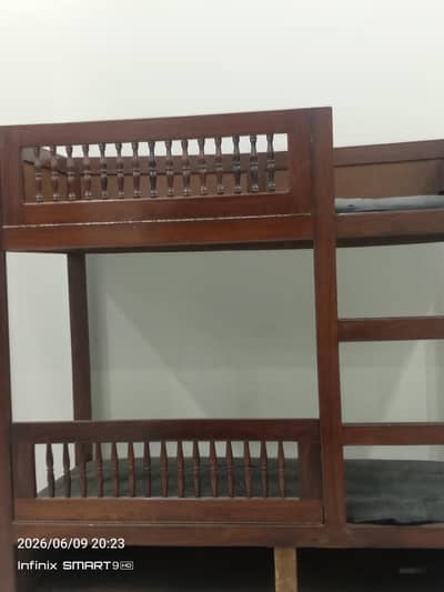 solid wooden kids bunk bed