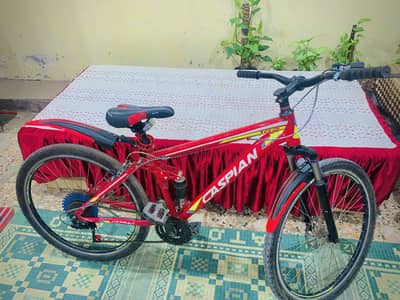 CASPIAN Bycycle with 2 shoks front and back with gears condition 10/9