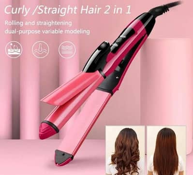 Nova Hair straightener 2-in-1 sheathing pink black