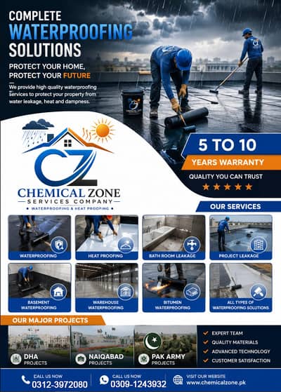 Roof Waterproofing Services Roof Heat Proofing Bathroom Leakage Repair