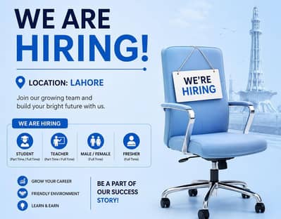 hiring in Lahore!!!!