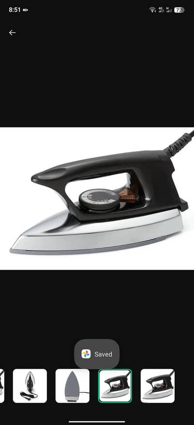 Dry iron for Pakistani homes black iron