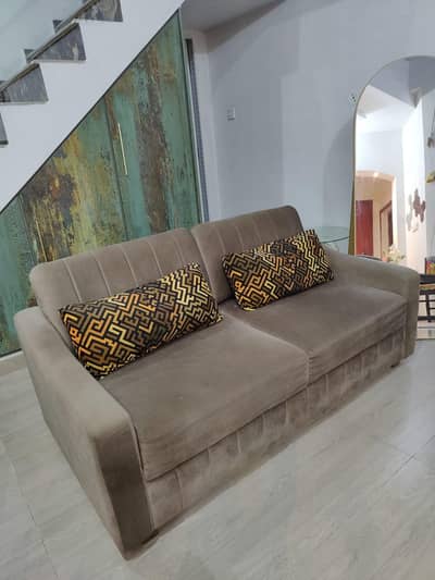 Sofa set velvet 5 seater