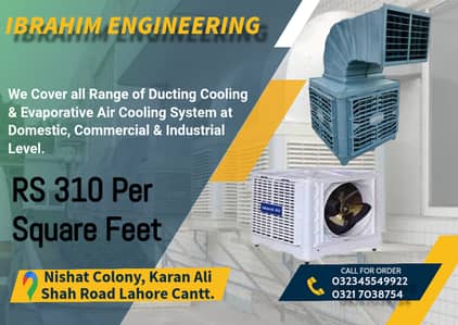 Evaporative Air Cooler Ducting / Exhaust blower / Kitchen Equipments