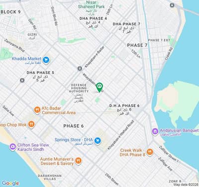 RENT BUNGLOW 1000SQYDS 30TH STREET OF MUHAFIZ , PHASE 6, DHA KARACHI
