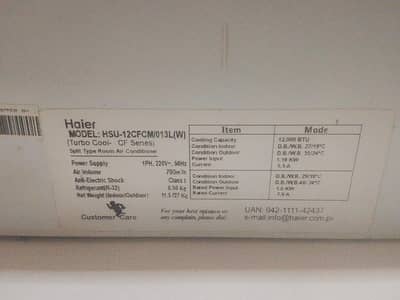 Haier AC with outer