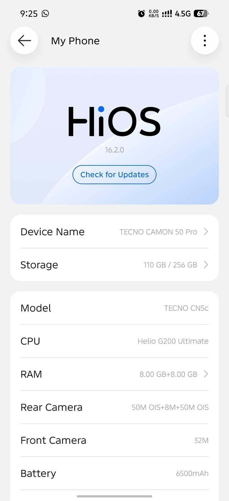 Tecno CAMON 50pro 0
