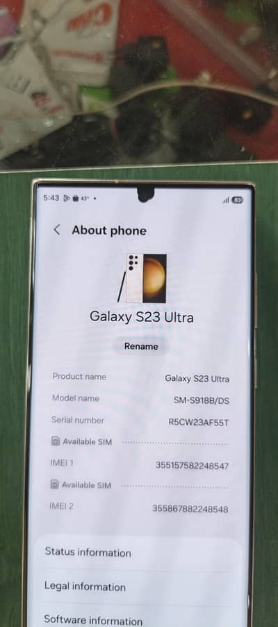 Samsung Mobile S23 Ultra 120Fps