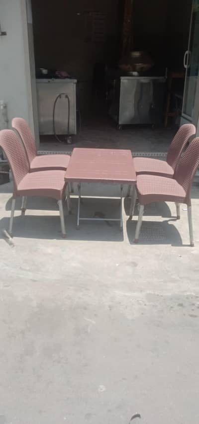 8 chairs & 2 tables