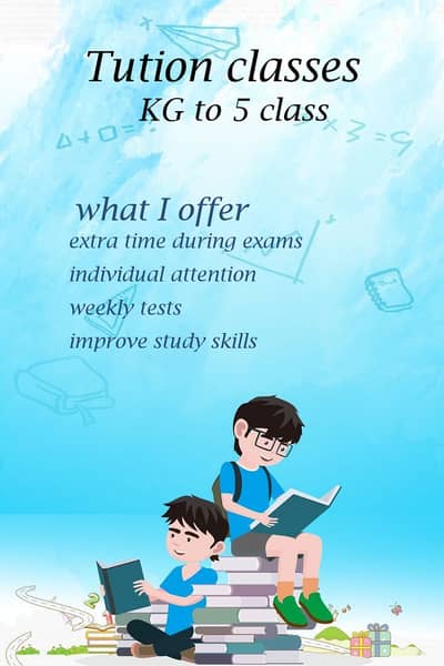 tutoring kid sto KG  to class 5