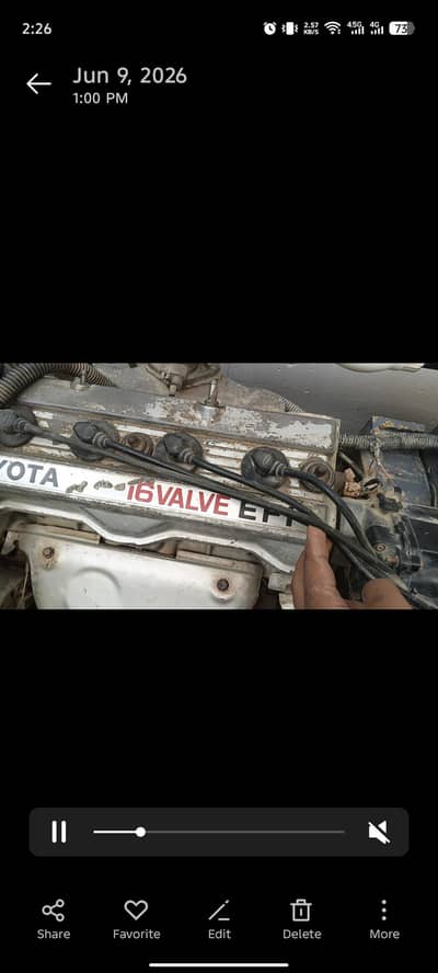 Toyota valve EFI engine