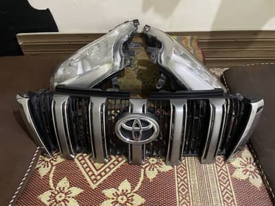 Prado headlight and grill