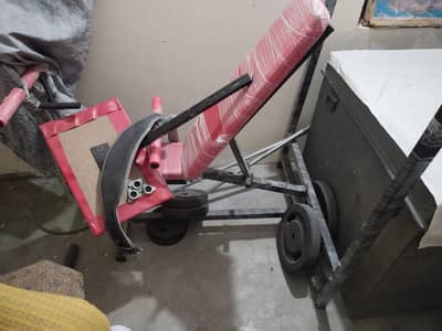 Incline bench and Straight bench