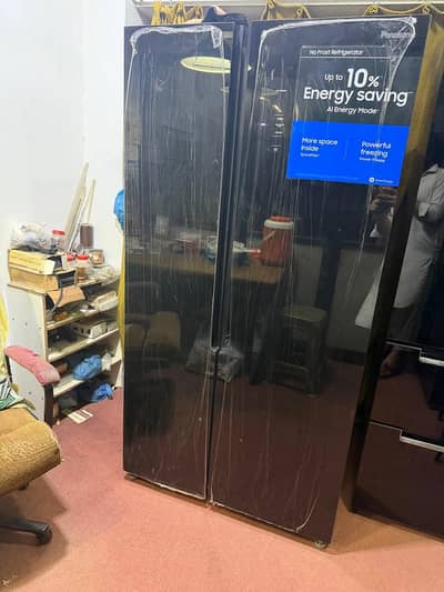 Panasonic side by side refrigerator new condition