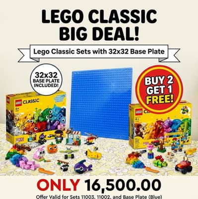 lego Classic deal buy 2 get 1 free