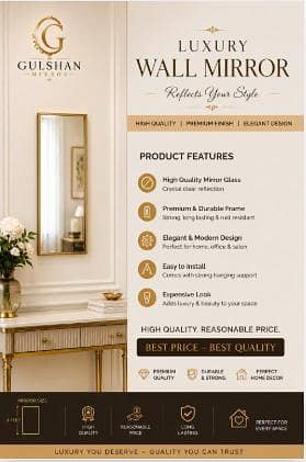 Fancy Decorative Wall Mirror | New Design | Home Decor Mirror
