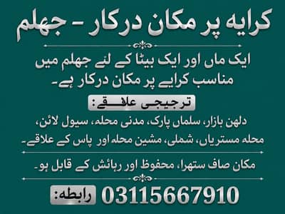 chota aur saf ghar is required
