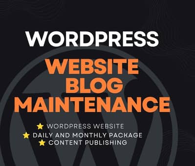 WordPress Website Maintenance & Support Services | Monthly Plans Avai