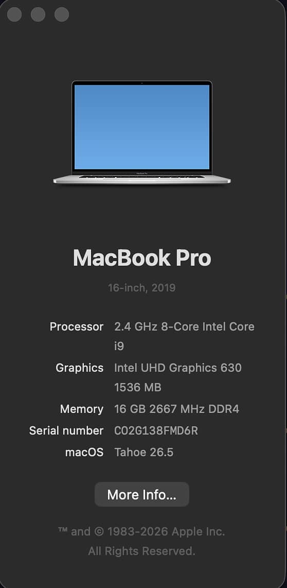 Macbook Pro 2019 3