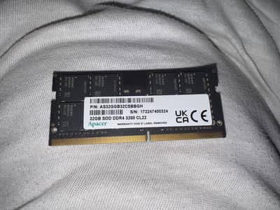 Apacer 32gb DDR4 3200 Laptop Ram Single chip New