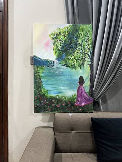 Beautiful princess painting by hamza