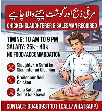 Chicken shop job