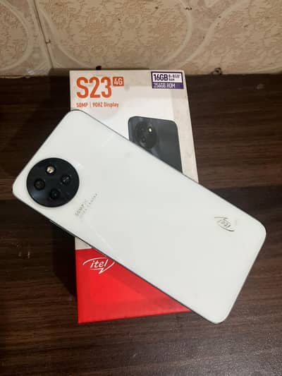 Itel S23 16 256 geniune no open with box face id fast okay